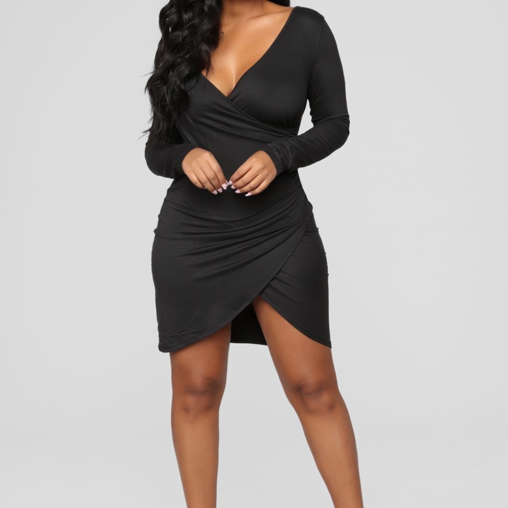 Fashionnova Mini Wrap Dress